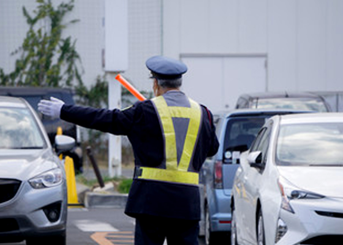 山口県宇部市 株式会社FORCE 総合警備保障業務 駐車場警備の写真
